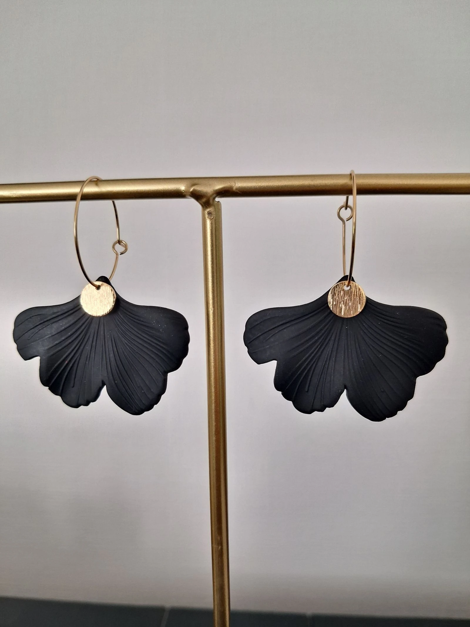 Boucles d'oreilles noir